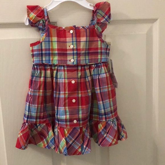 Ralph Lauren Baby Girls Madras Dress - Picture 5 of 6
